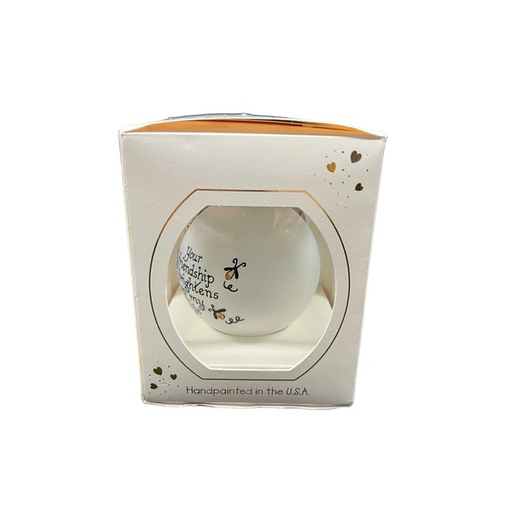 Heart Gifts by Teresa Hand Painted Christmas Ornament Friendship - New in Box - Picture 4 of 4